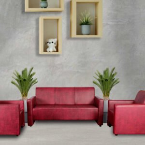 Kurl-on | Bullet Sofa | Home & Living Room | Chairy Red Color | Kurl-on Hari Om Furnitures