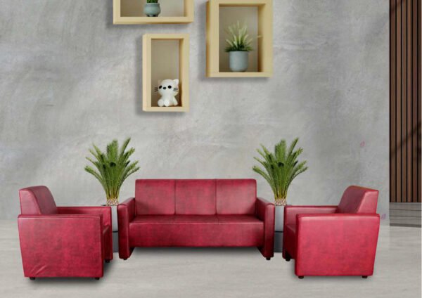 Kurl-on | Bullet Sofa | Home & Living Room | Chairy Red Color | Kurl-on Hari Om Furnitures