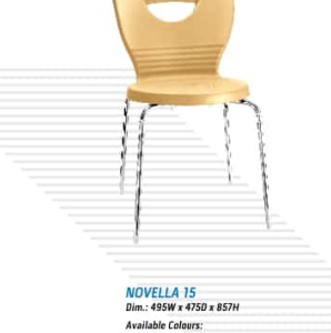 Novella 15 Chair Nilkamal Hari Om Furnitures