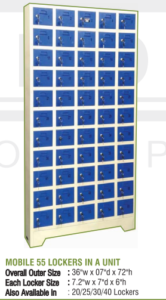 Mobile 55 Lockers In A Unit Armour Hari Om Furnitures