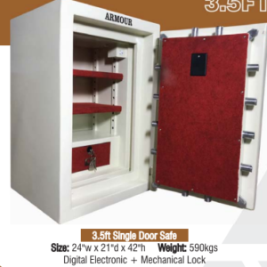 3.5ft Single Door Safe Armour Hari Om Furnitures