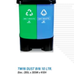 Twin Dust Bin 10 LTR. Nilkamal Hari Om Furnitures