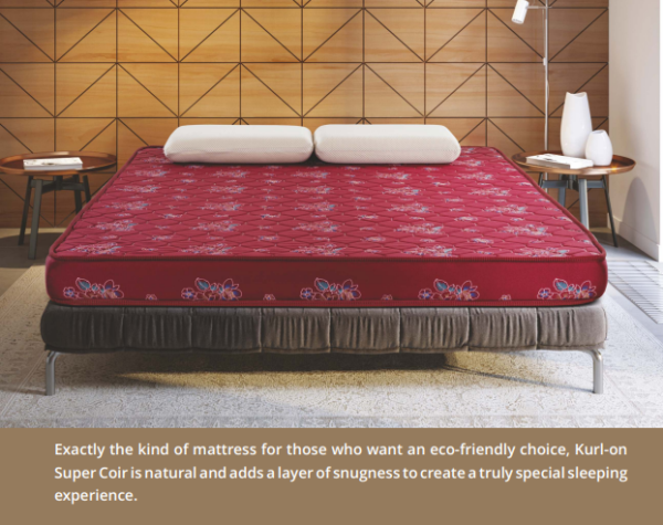 Super Coir Mattress(4"Inch) Kurl-on Hari Om Furnitures