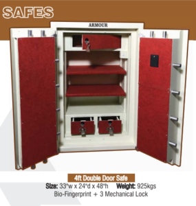 4ft Double Door Safe Armour Hari Om Furnitures