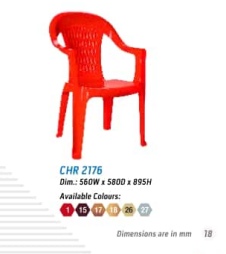 CHR 2176 Chair Nilkamal Hari Om Furnitures