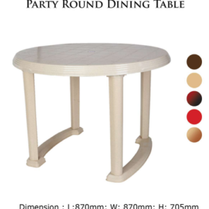 Party Round Dinning TableNilkamal Hari Om Furnitures