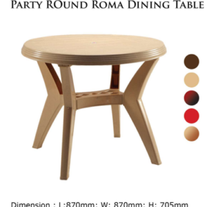 Party Round Roma Dinning TableNilkamal Hari Om Furnitures