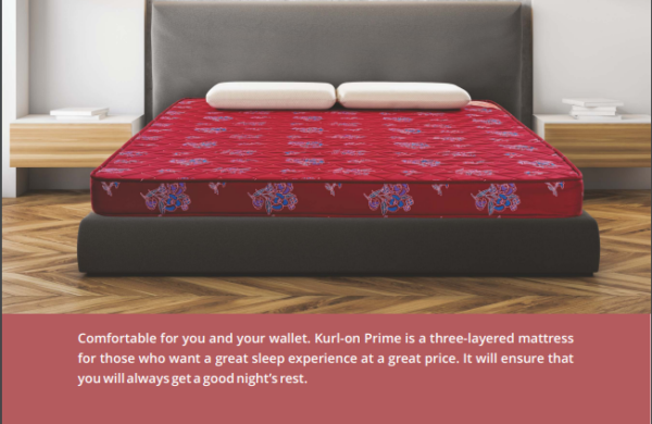 Prime Mattress(4" Inch) Kurl-on Hari Om Furnitures