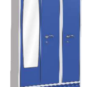 Unique 72 (3 Door) Star Steel Cupboard Hari Om Furnitures