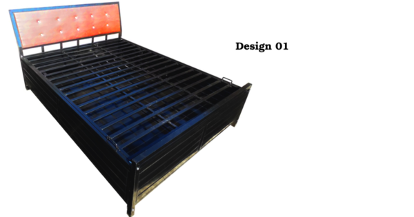Metal Bed With Cushion Hari Om Furnitures