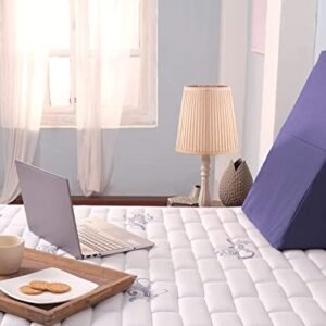 Kurl-On Foldable Wedge Pillow for Sleeping, Reading, Working, Rest or Elevation - Breathable and Washable Cover | Size 12 X 22 X 23 (30.48 X 55.88 X 58.42 ) Kurl-on Hari Om Furnitures